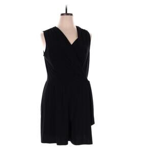 Annalee + Hope Little Black Romper with Faux Wrap Style One Piece Size Medium